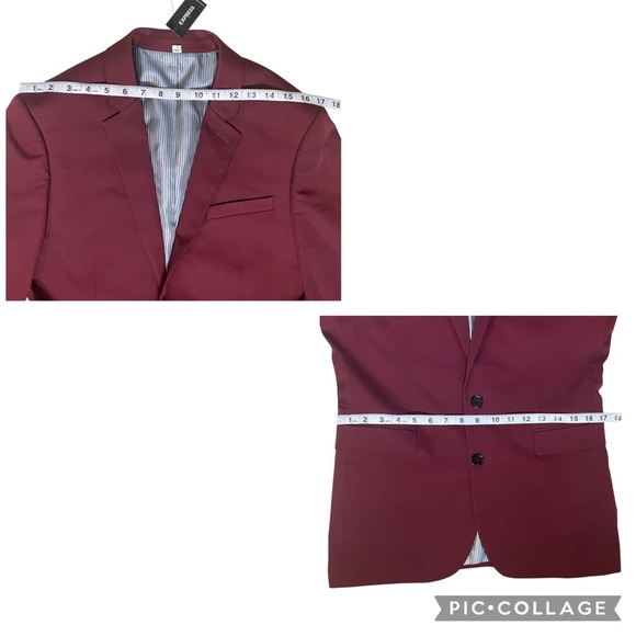 NWT Express Innovator Extra Slim Career Wedding Suit Jacket - Extra Slim 38R - Picture 16 of 16